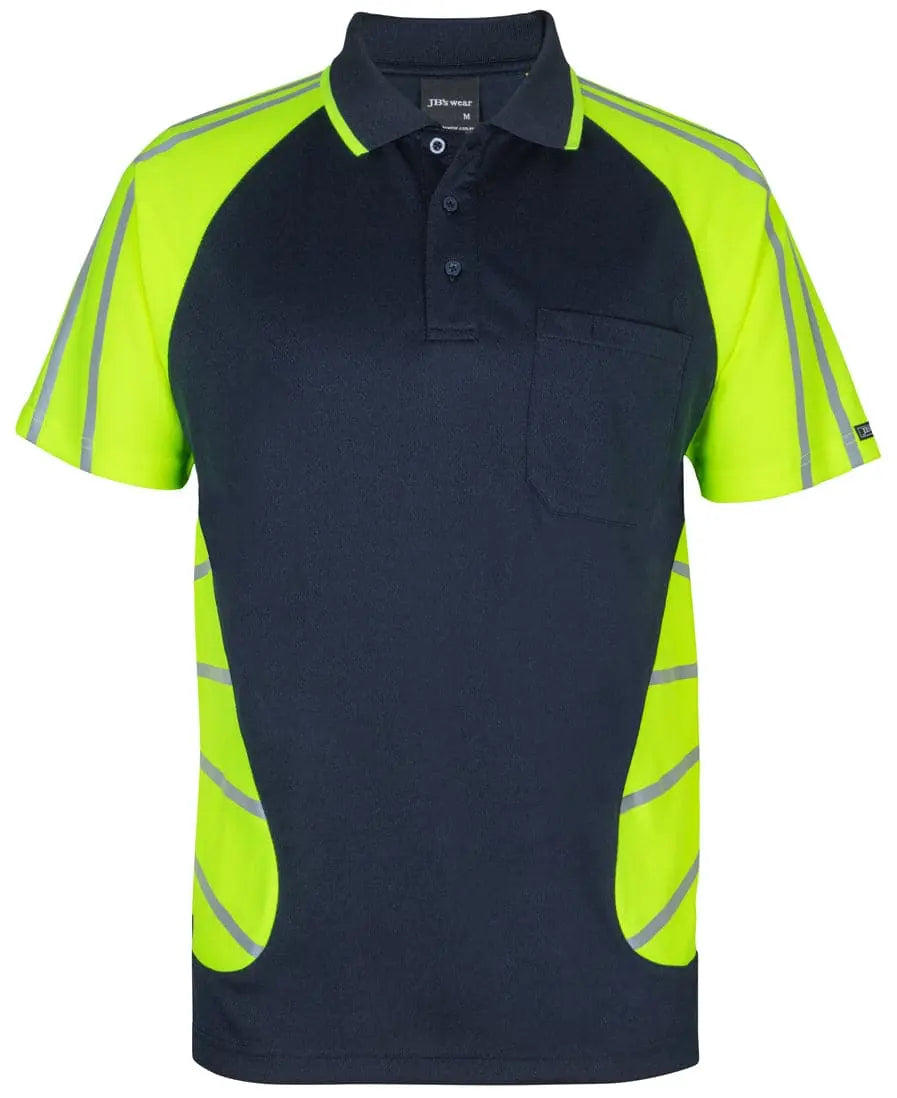 Jb's Street Spider Hi Vis Polo With Reflective Stripes 6HSSR Jb's Wear